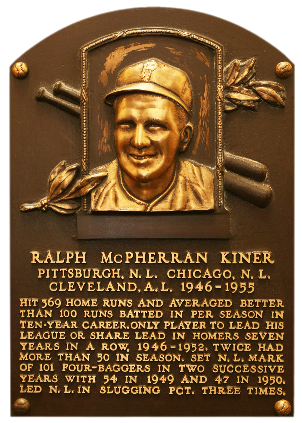Kiner Ralph Baseball Hall of Fame